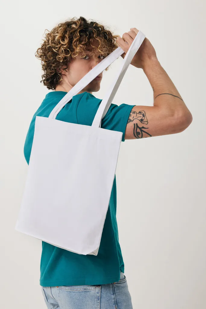 Impact Aware™ recycelte Baumwolltasche, weiß – Bild 4