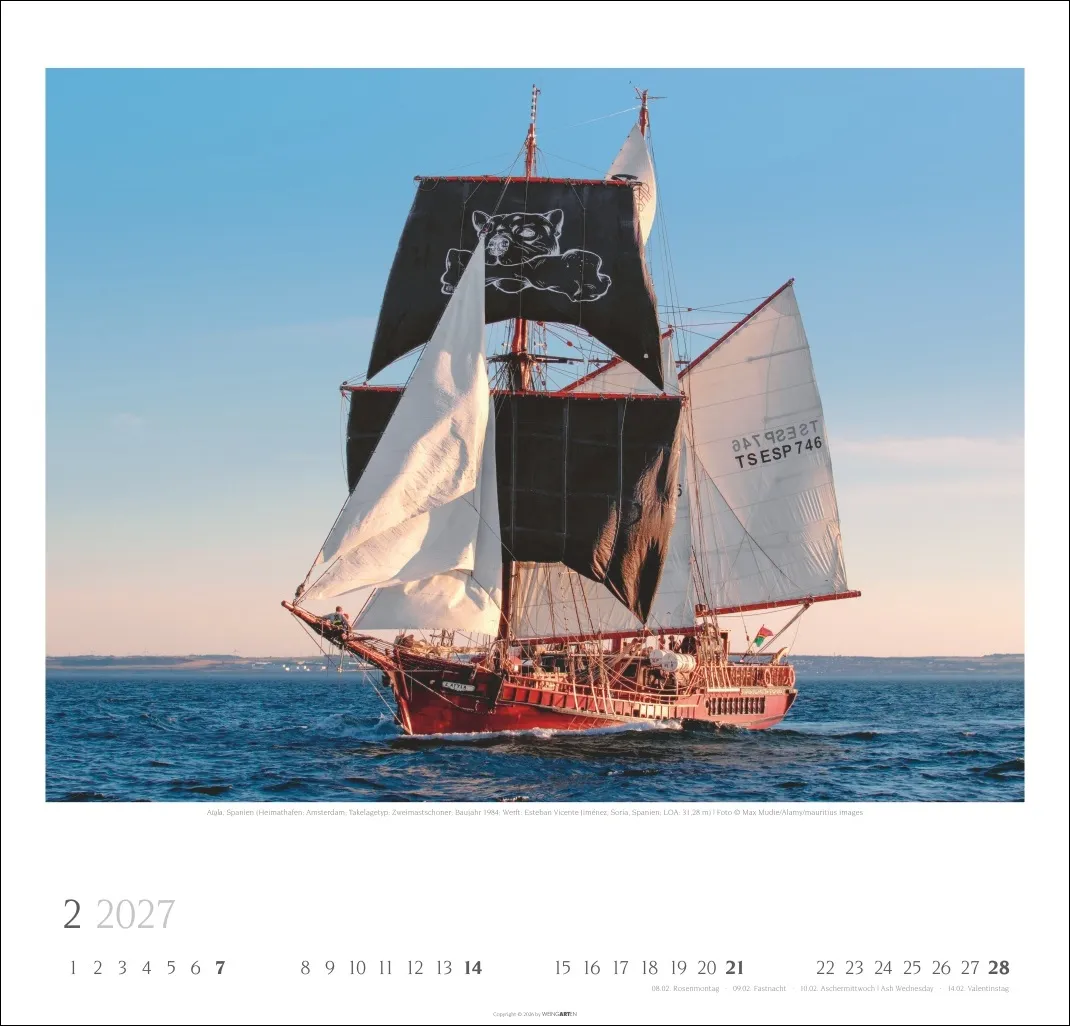 Tall Ships Wandkalender 2027 – Bild 3