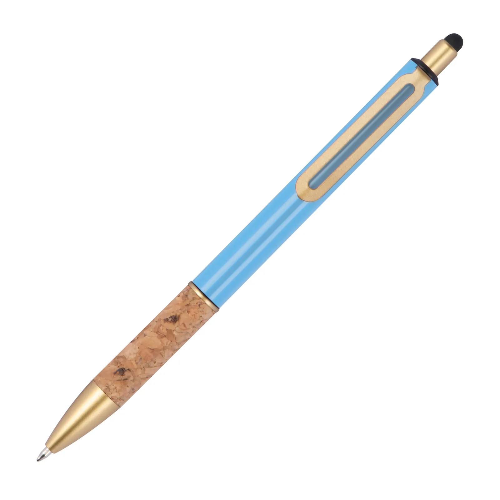 Metall Kugelschreiber Capri, hellblau – Bild 3