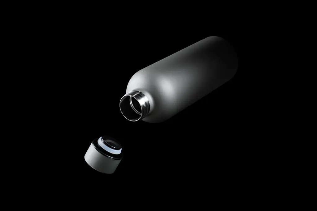 Impact Vakuumflasche aus RCS recyceltem Stainless-Steel, silber – Bild 5