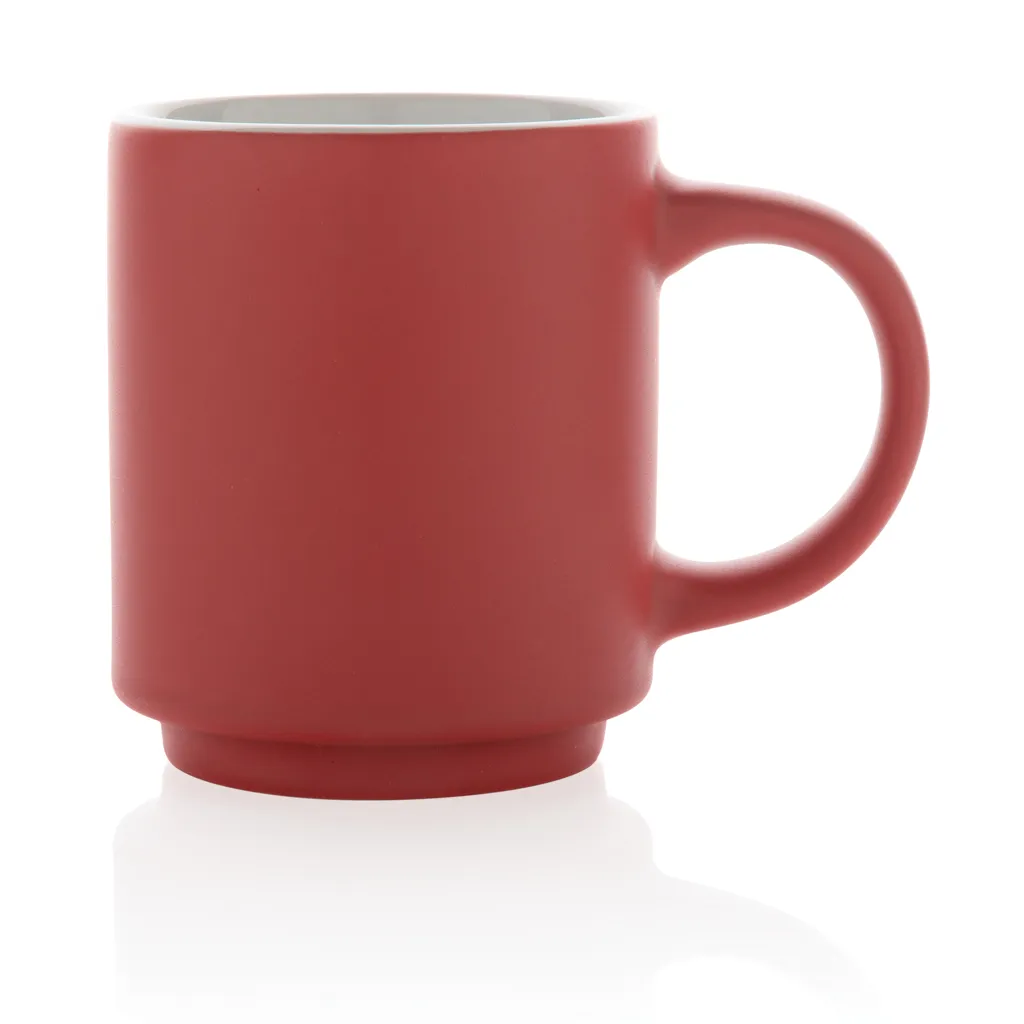 Stapelbare Keramiktasse, 180ml, rot – Bild 2