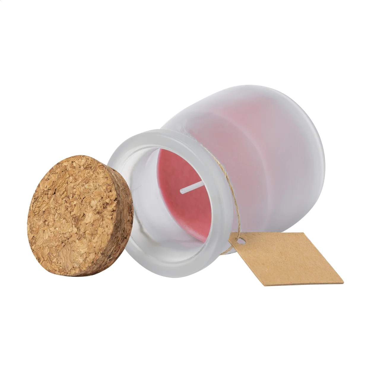 Kerze Corscent, vanille, rot – Bild 2