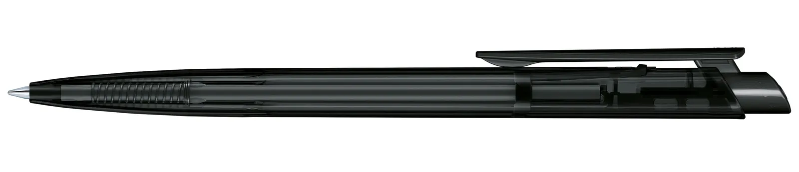 Dart Clear Druckkugelschreiber, Schwarz – Bild 4
