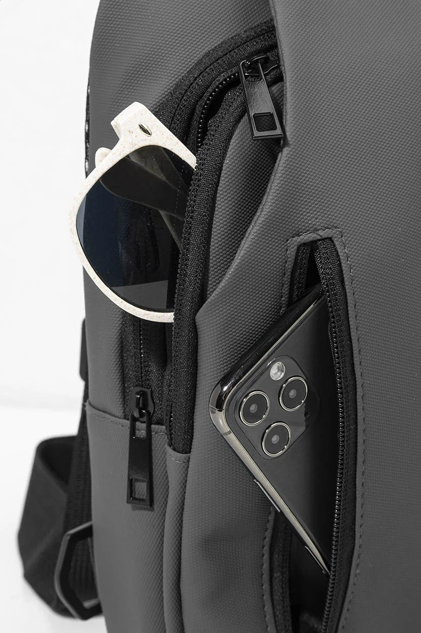 Shoulder bag, RPET Crobud, grau – Bild 6