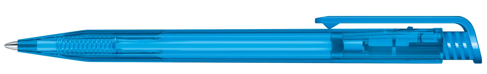 Super Hit Clear Druckkugelschreiber, Cyan – Bild 4
