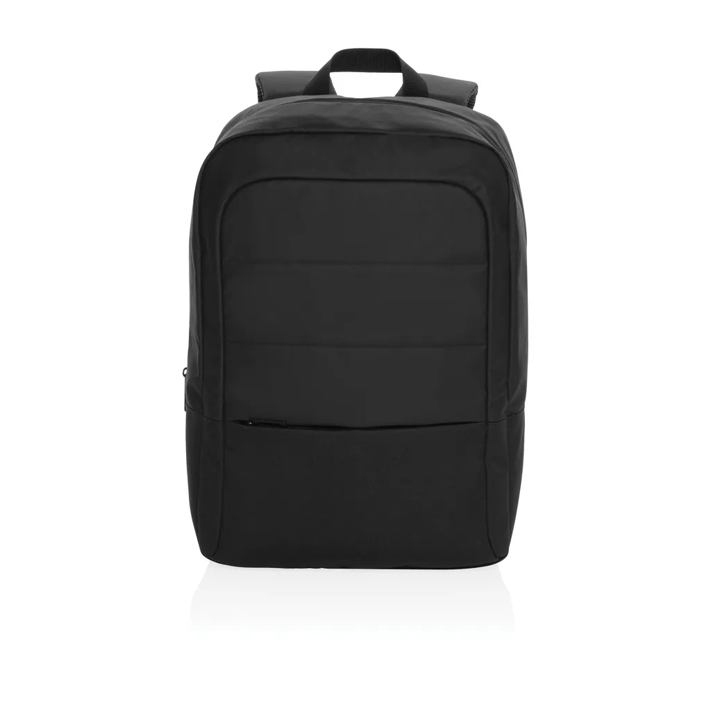 Armond AWARE™ RPET 15.6" Basic Laptop-Rucksack, schwarz – Bild 2