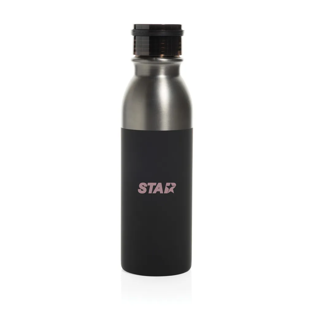 Duoloop einwändige Trinkflasche aus RCS rec. Stahl 780ml, schwarz – Bild 6