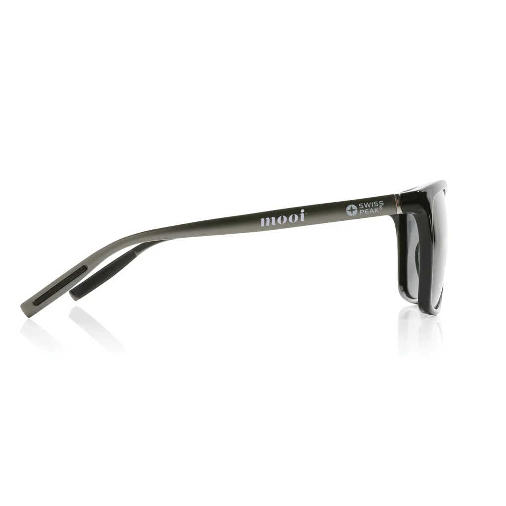 Swiss Peak polarisierte Sonnenbrille aus RCS Kunststoff, schwarz – Bild 4