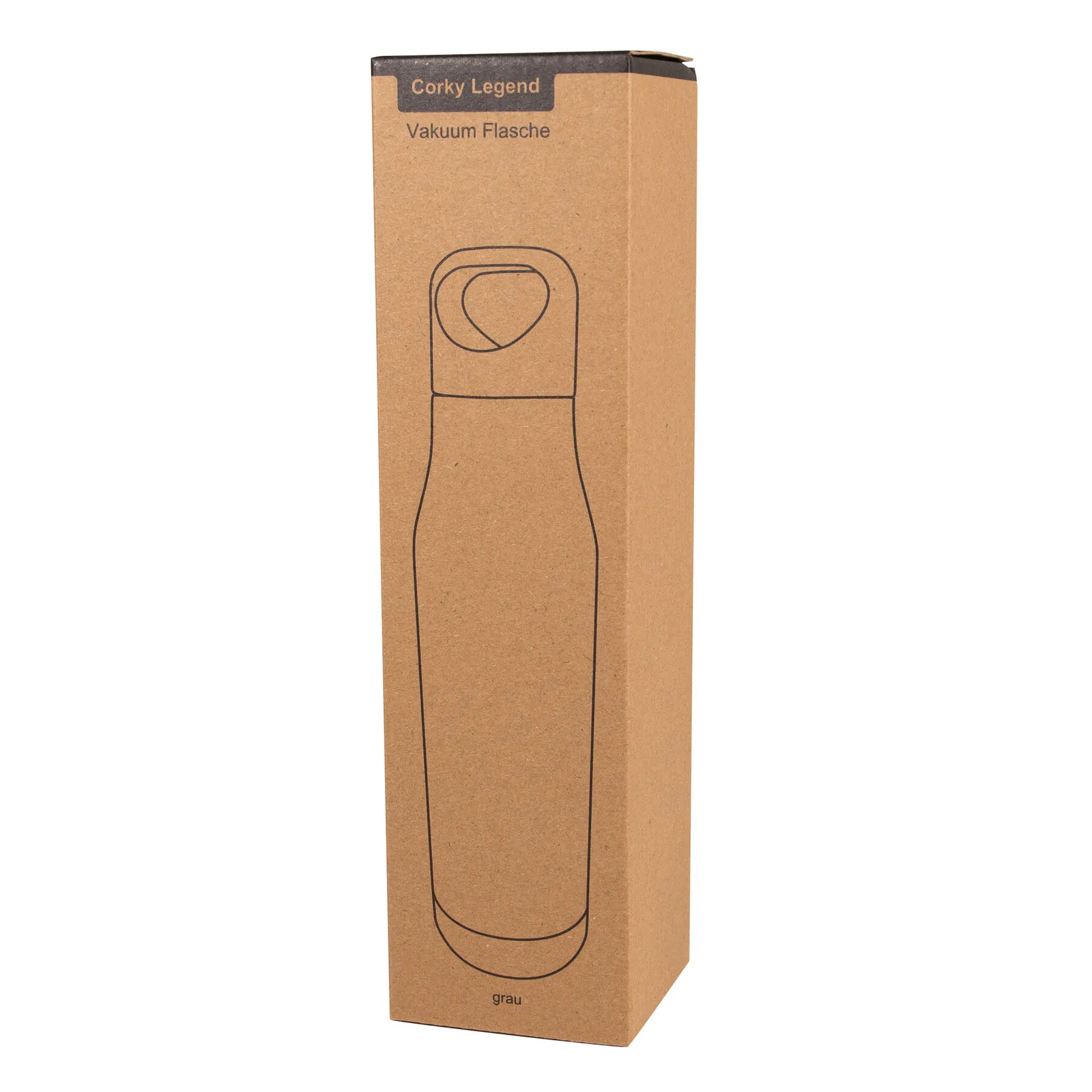 CORKY LEGEND - Vakuum-Isolierflasche grau, grau – Bild 9