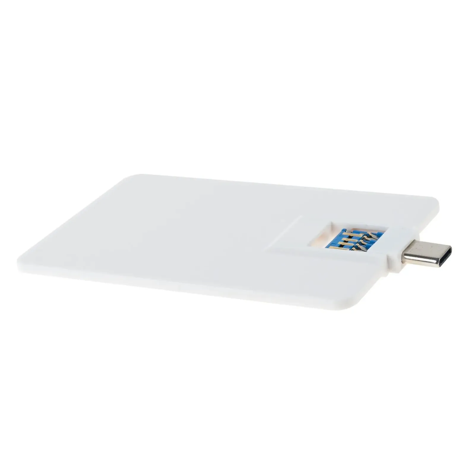 USB-Stick im Kreditkartenformat 3.0 Type-C, Weiß – Bild 4
