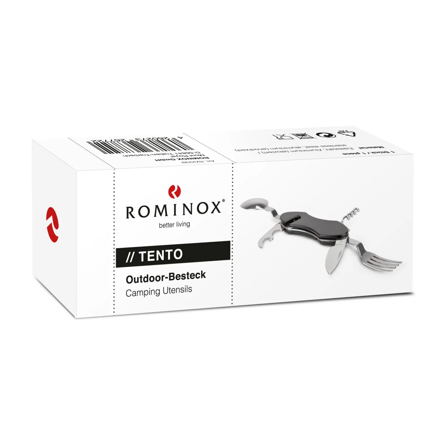 ROMINOX® Outdoor-Besteck // Tento, schwarz – Bild 5