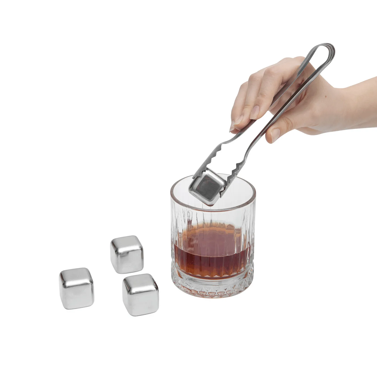 COOLING CUBES - Eiswürfel-Set schwarz, silber, schwarz, silber – Bild 3