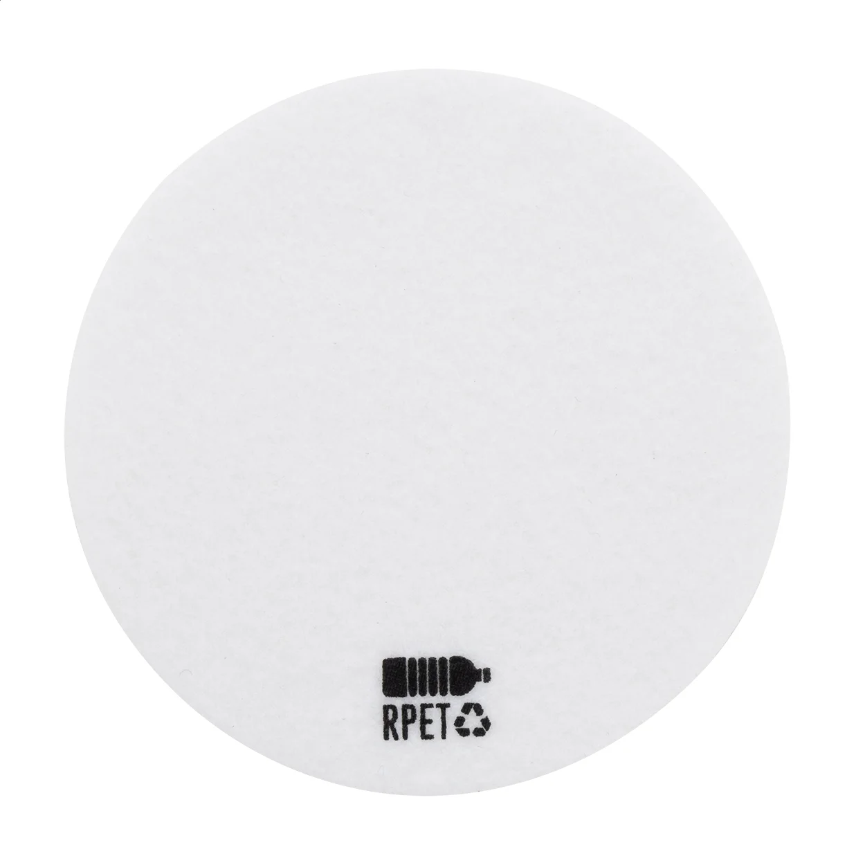 RPET-Filzuntersetzer Hefe, weiß – Bild 2