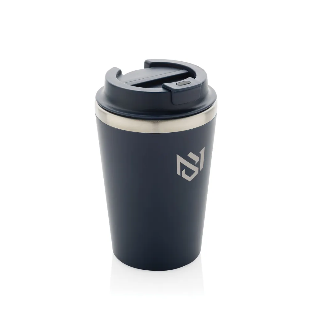 Java 350ml RCS recycelter doppelwandiger Becher, navy blau – Bild 4