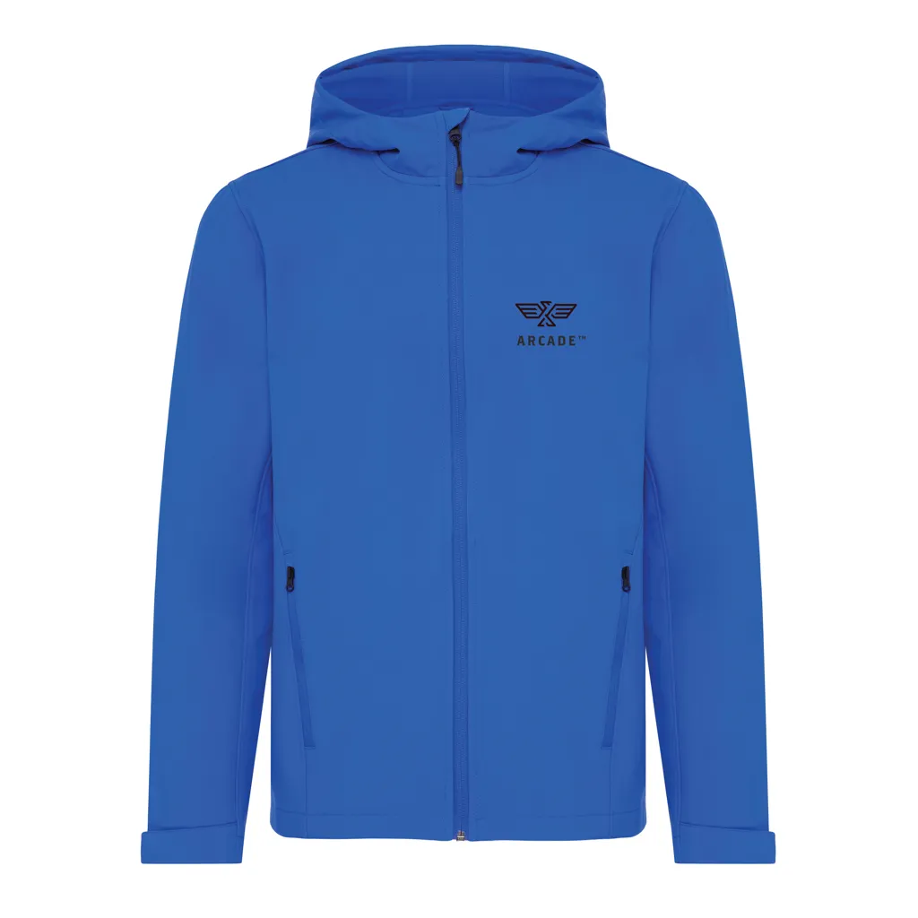 IQONIQ Makalu Herren Softshelljacke aus recyceltem Polyester, Königsblau – Bild 3