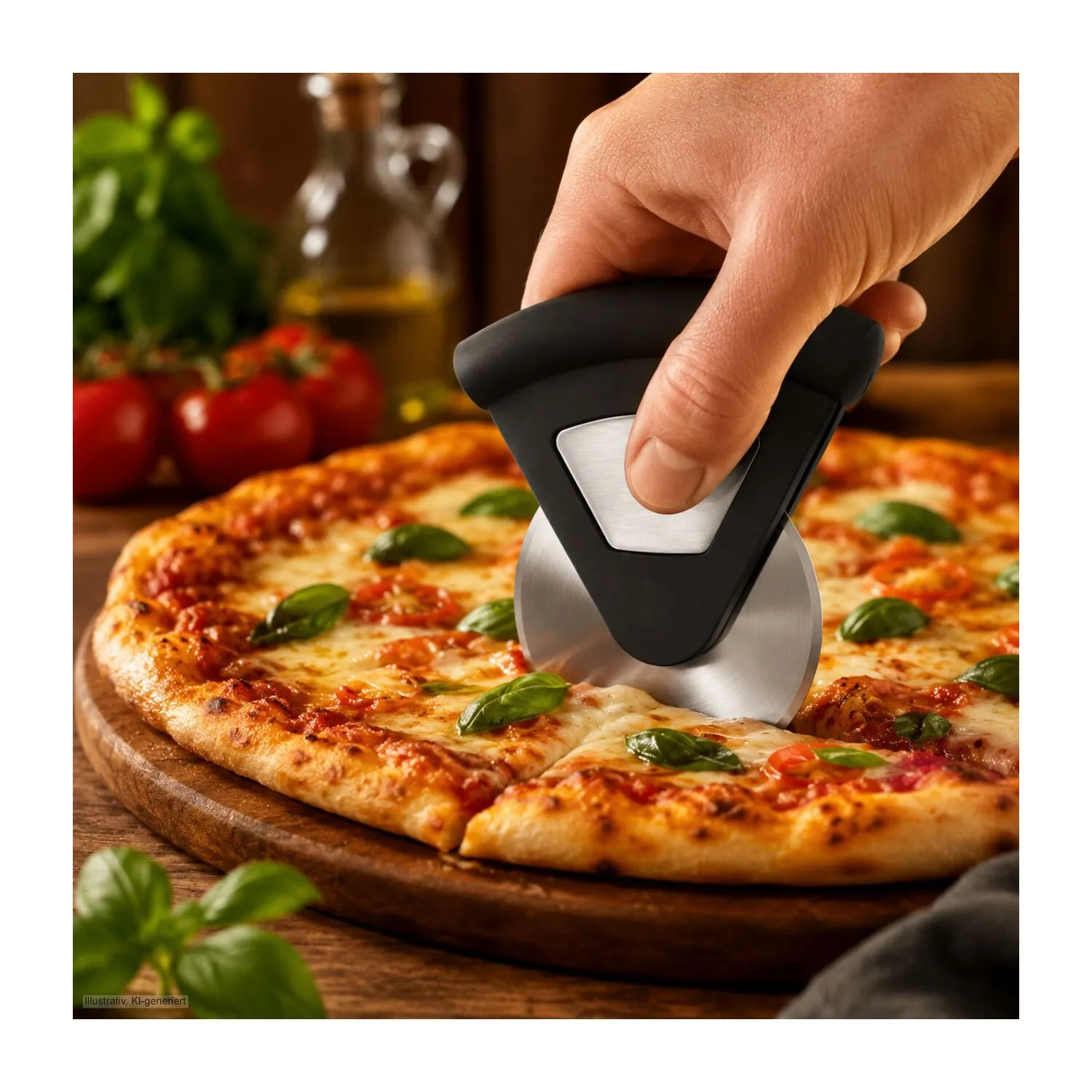 Geschenkset / Präsenteset: Pizza-Kit, silber – Bild 6