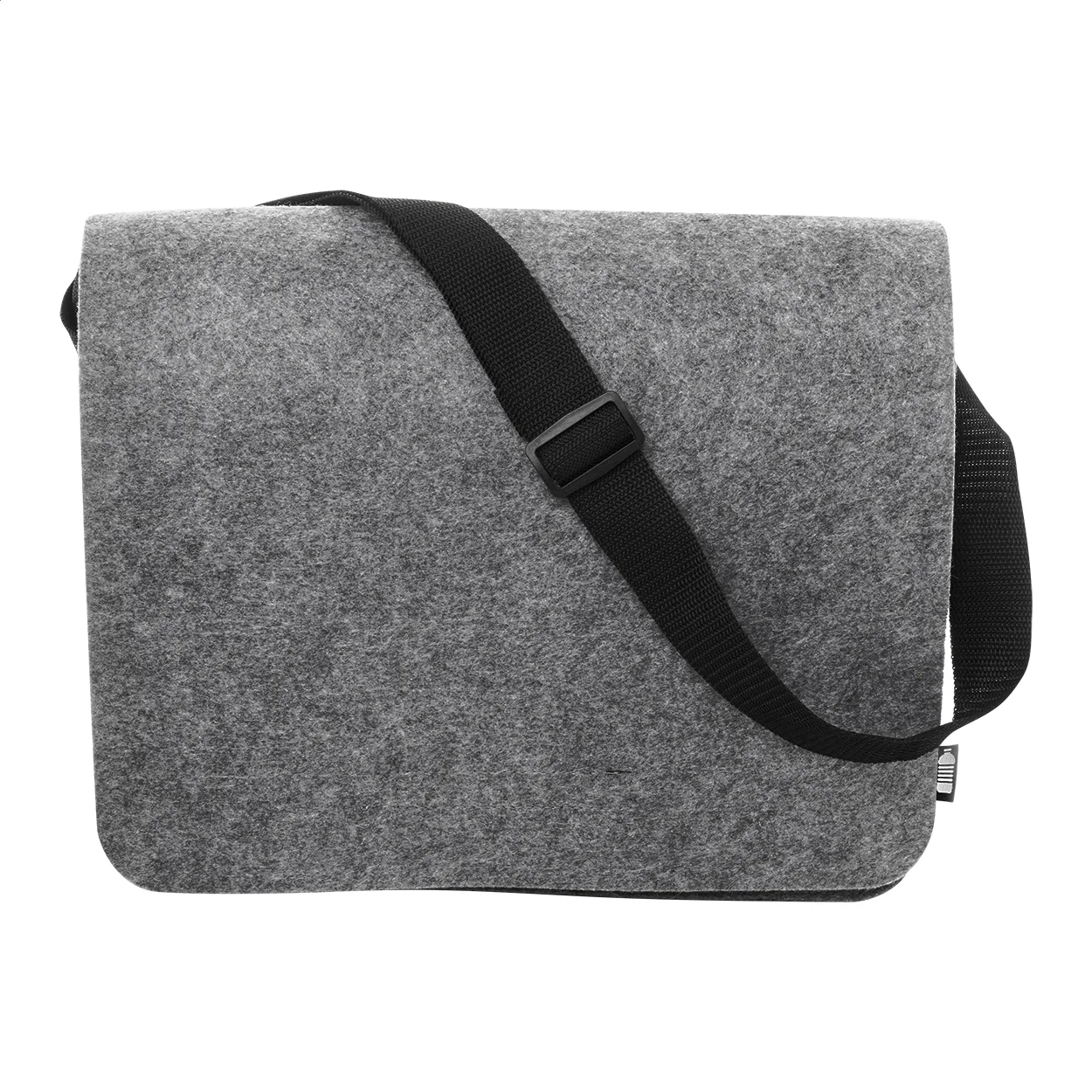 Umschlagtasche Refelt Courier aus RPET-Filz, grau – Bild 2