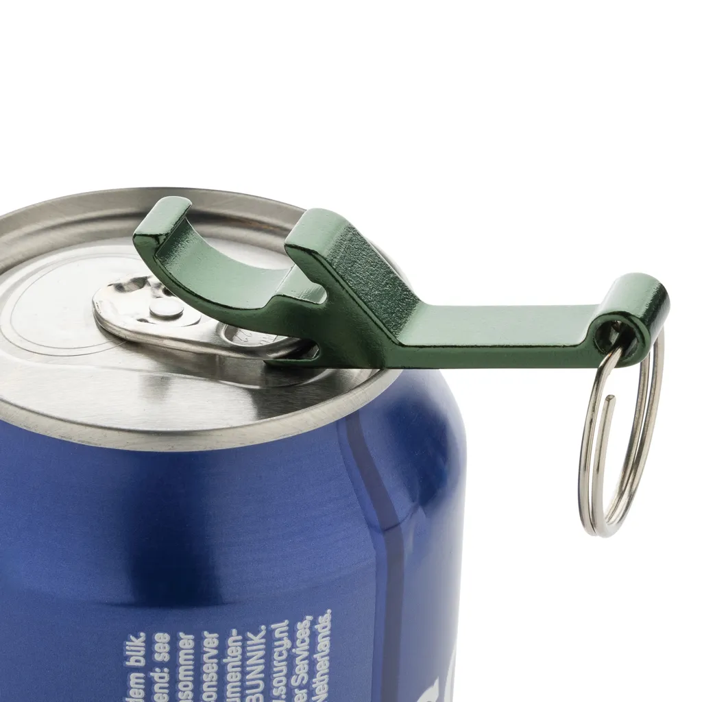 Flaschen- und Dosenöffner aus RCS recyceltem Aluminium, grün – Bild 3