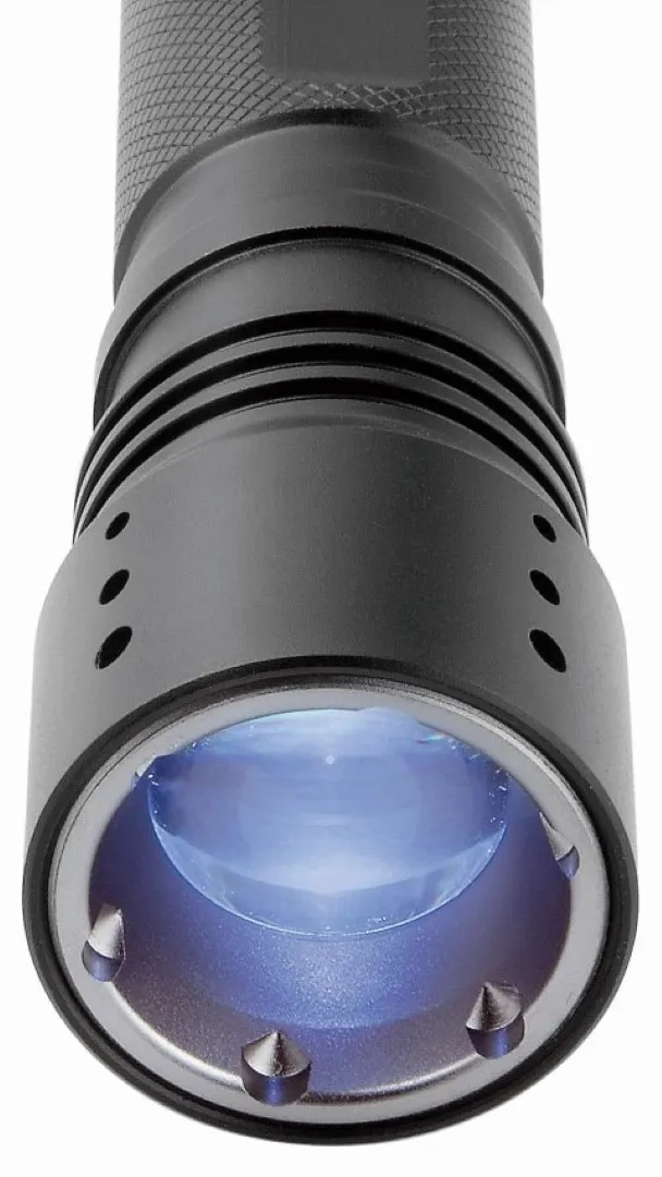 LED MegaBeam Taschenlampe "PowerFocus5Watt" schwarz, schwarz – Bild 2