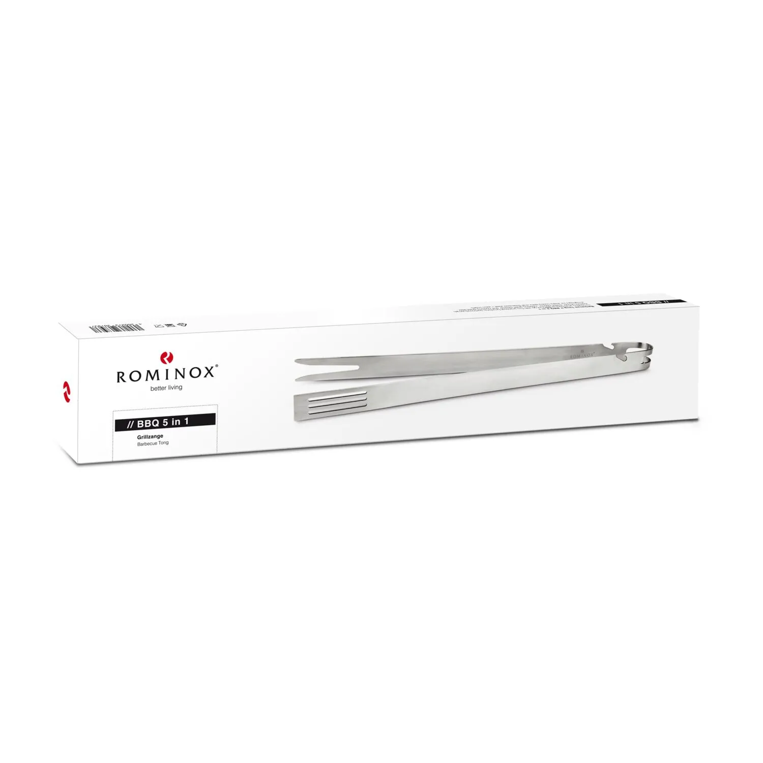 ROMINOX® Grillzange // BBQ 5in1, silber – Bild 4
