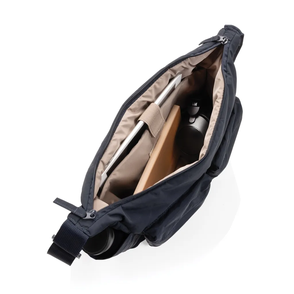 KENTO URBAN gepolsterte Crossover-Tasche aus RCS rec. Nylon, navy blau – Bild 4