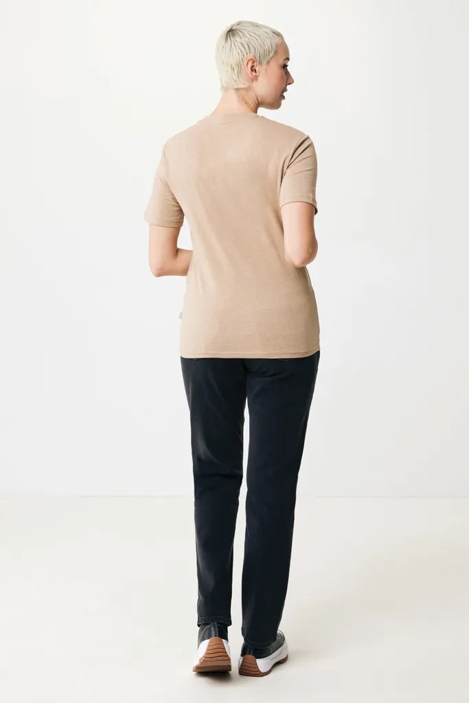 IQONIQ Manuel ungefärbtes T-Shirt aus recycelter Baumwolle, heather brown – Bild 8