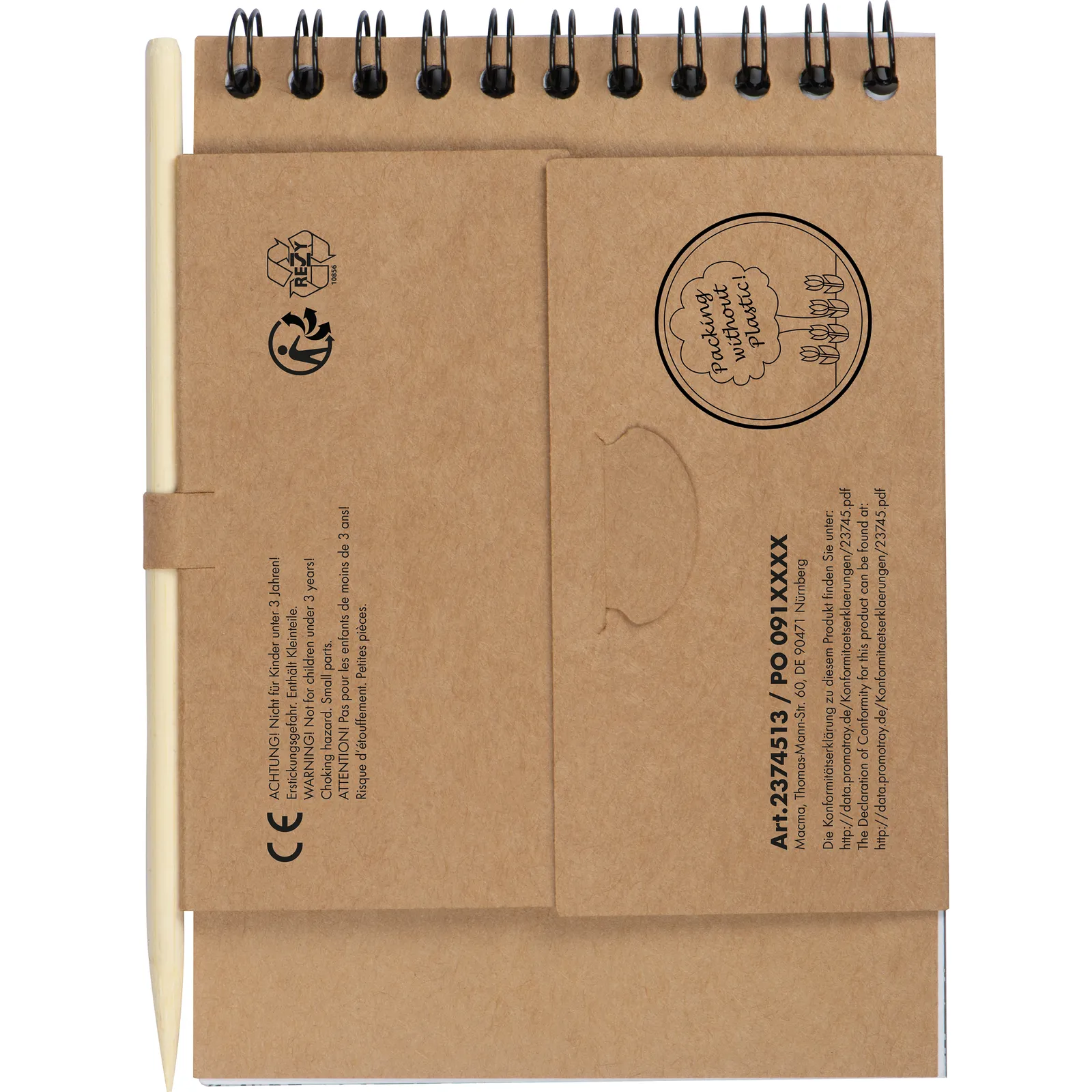 Malblock mit Kratzpapier Bangkok, beige – Bild 6