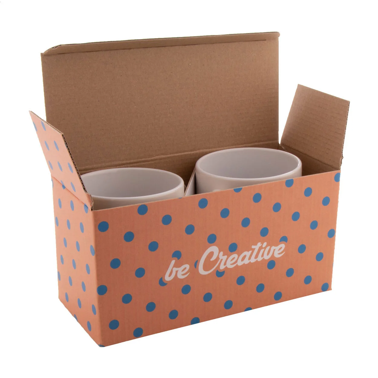 Individuelle Doppel-Tassenbox CreaBox Mug Double, weiß – Bild 11
