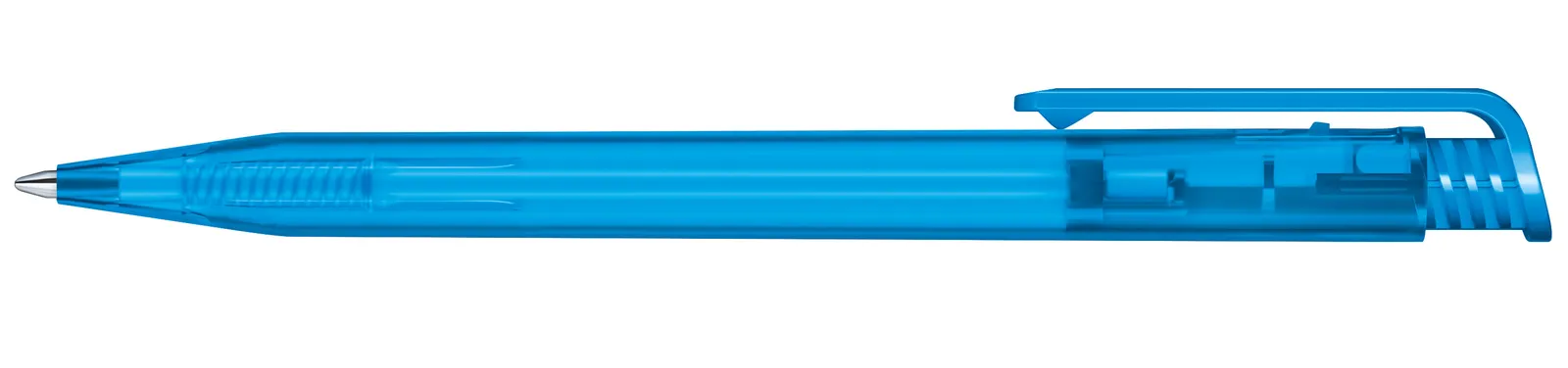 Super Hit Frosted Druckkugelschreiber, Cyan – Bild 4