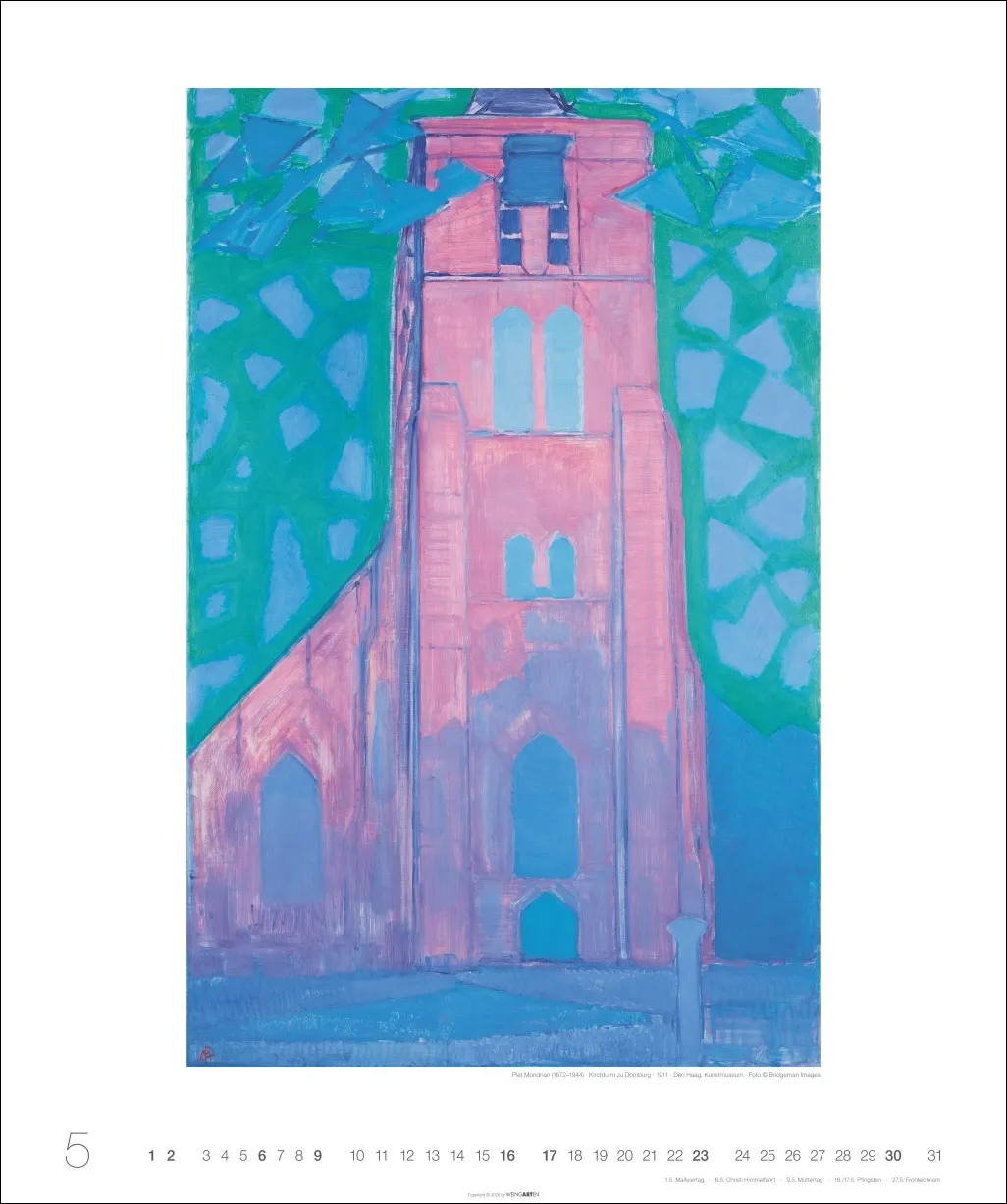 Kunst in Blau Edition Wandkalender 2027 – Bild 6