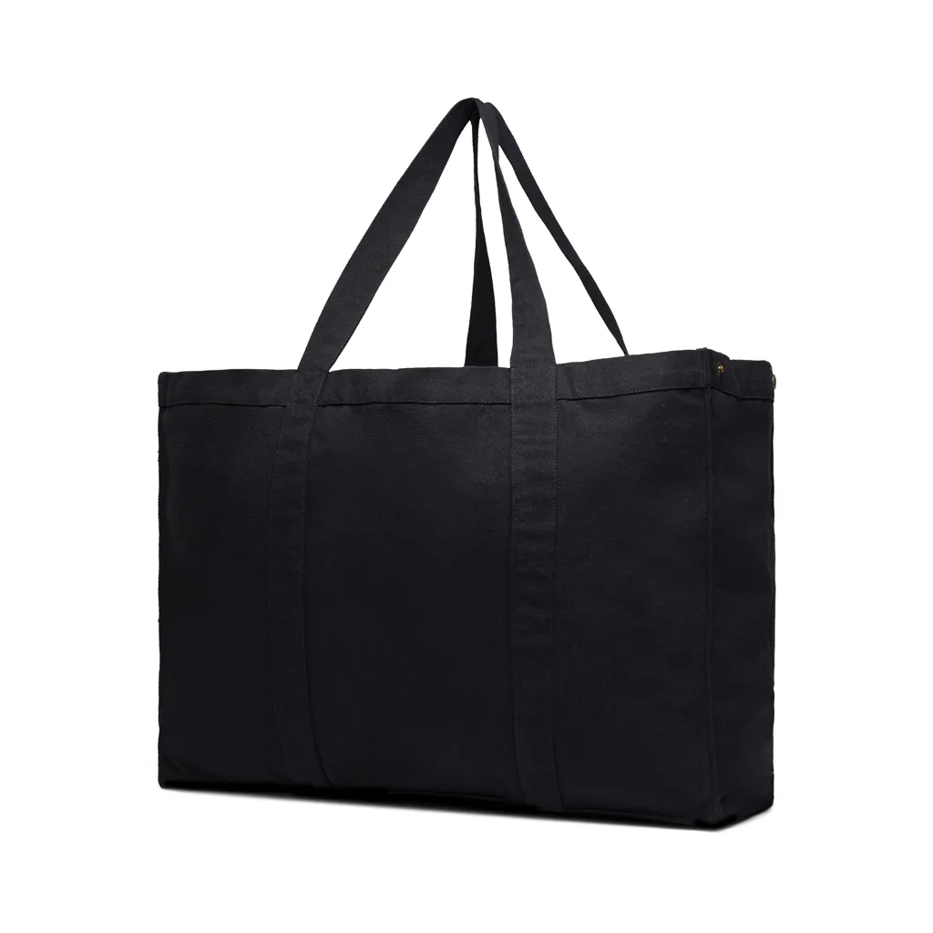 VINGA Hilo AWARE™ Maxi-Tasche aus recyceltem Canvas, schwarz – Bild 2
