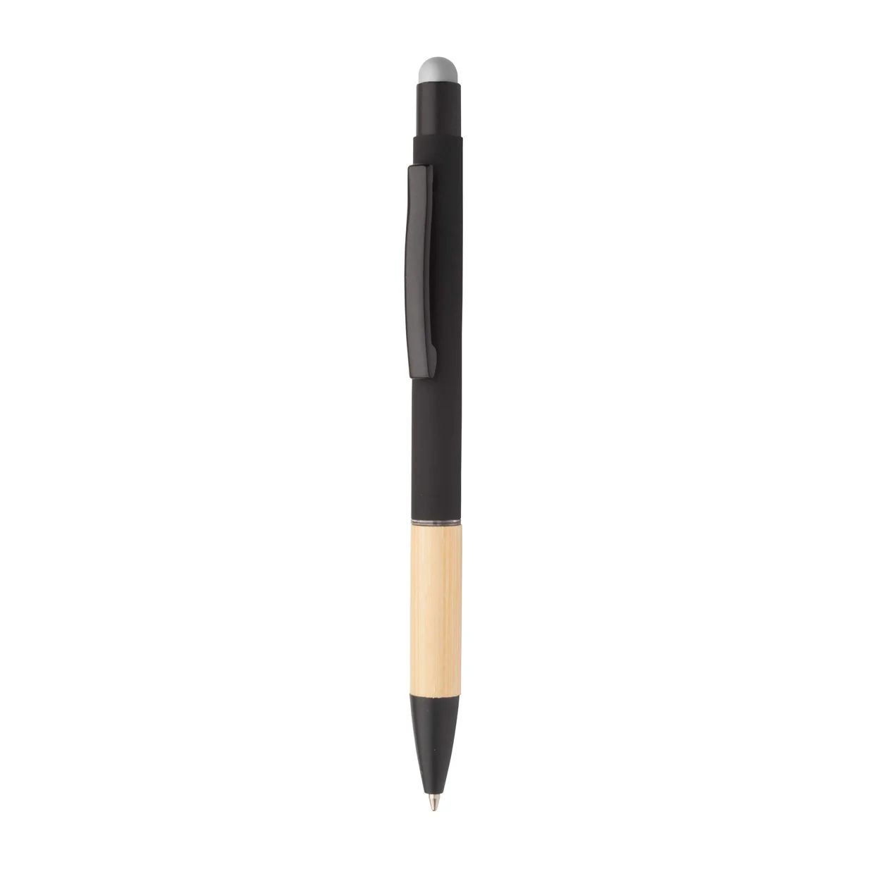 Touchpen Boorly mit Kugelschreiber, silber, schwarz – Bild 2
