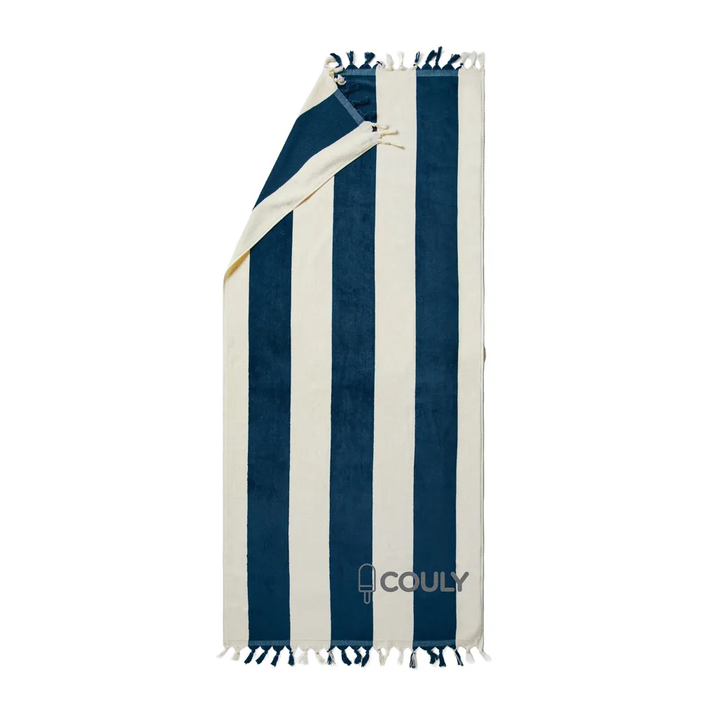 VINGA Valmer Strandtuch 450gr/m², navy blau – Bild 3