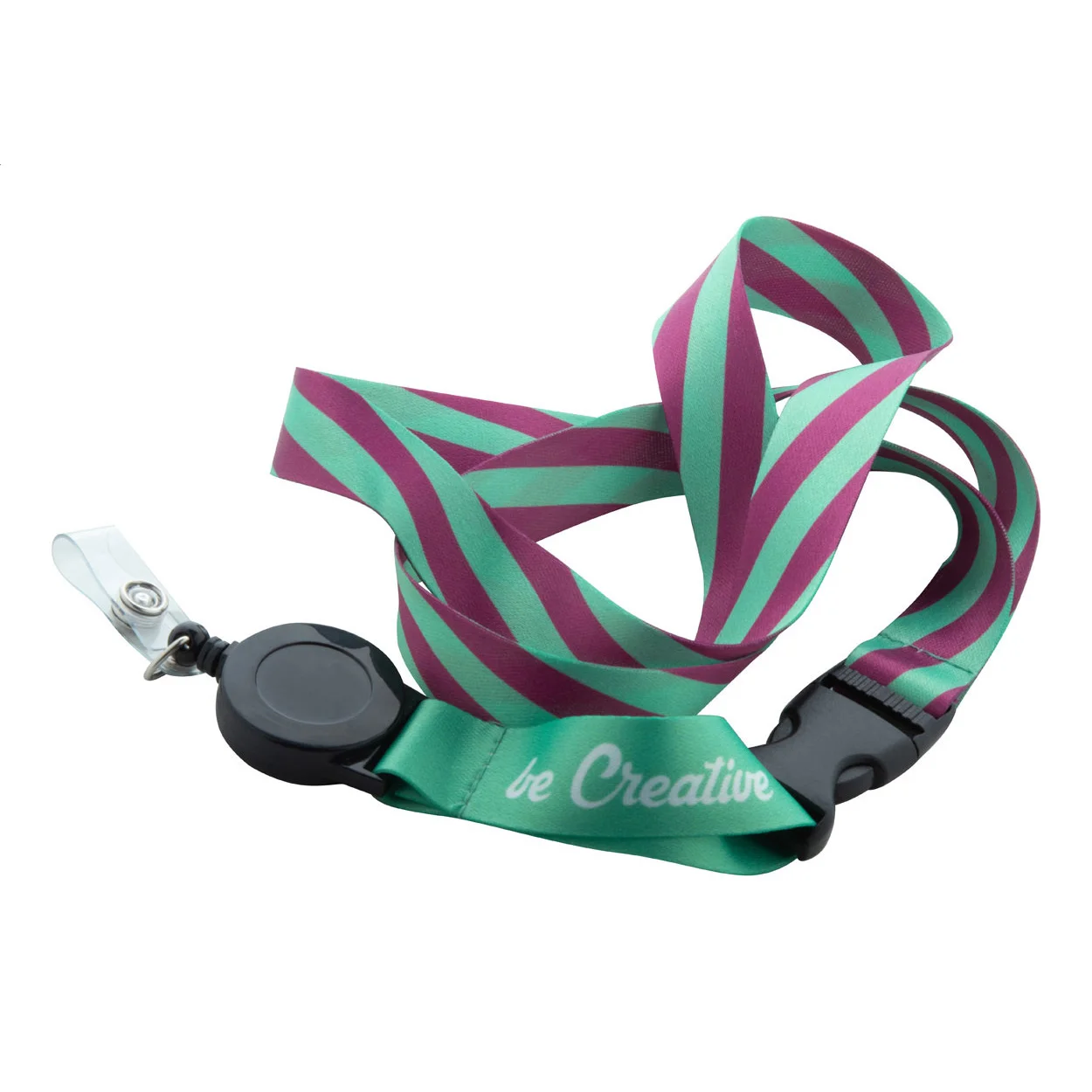 Sublimations-Lanyard Subyard YoYo B, weiß – Bild 3