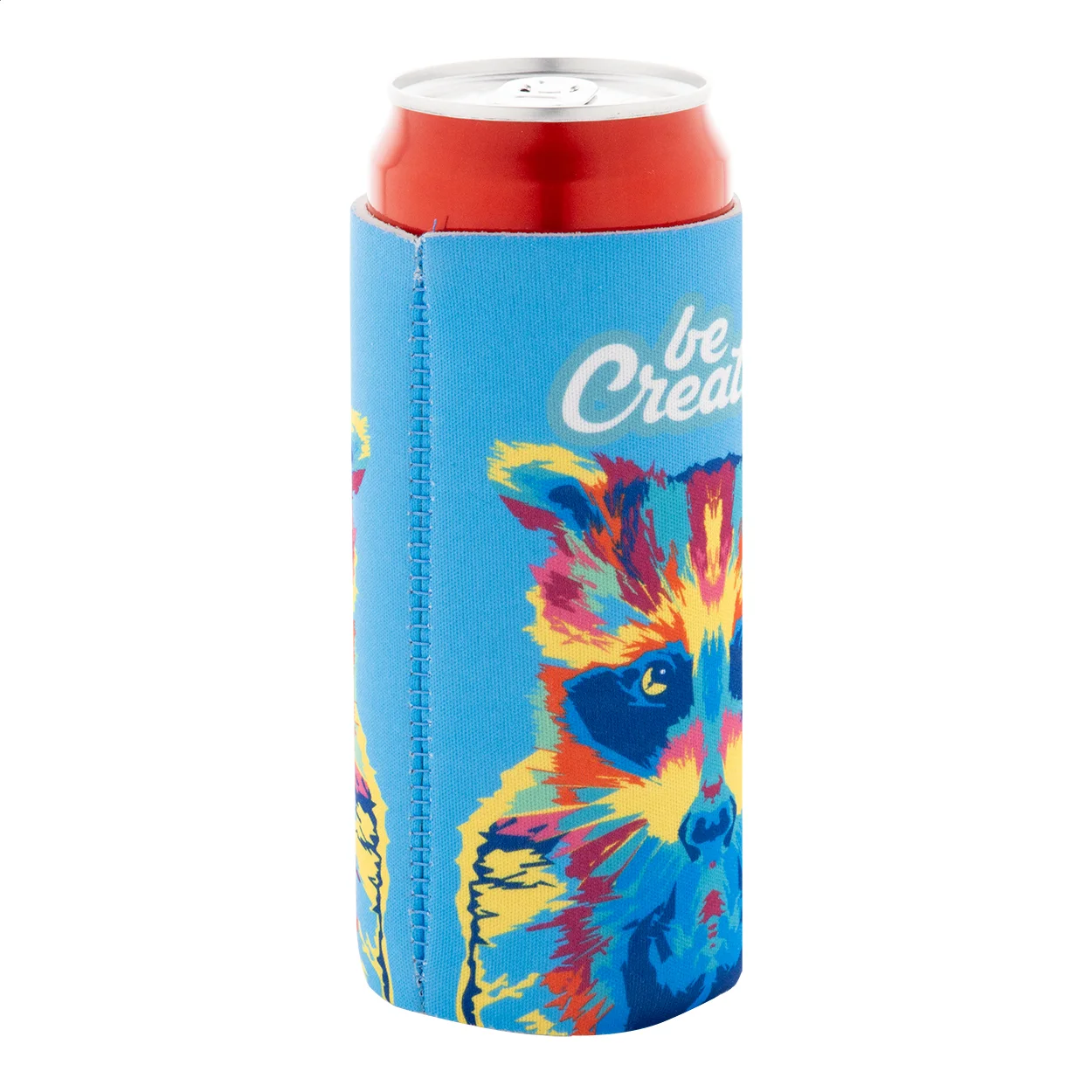 RPET Dosenkühler PrintCan Slim, weiß – Bild 7