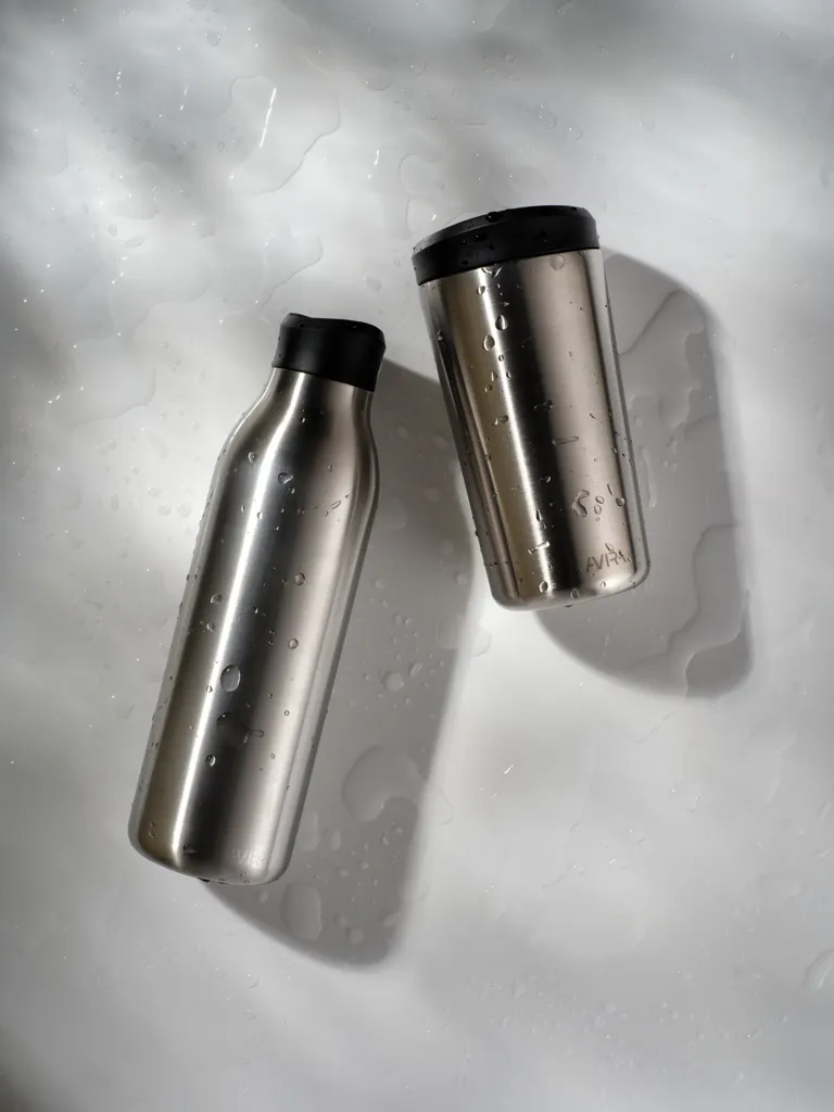 Avira Alok 360 Klick-Wasserflasche aus RCS rec. Stahl, 600ml, silber – Bild 9
