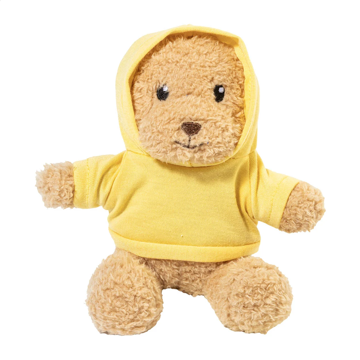 Plüsch-Teddybär Hobear mit Hoodie, gelb – Bild 4