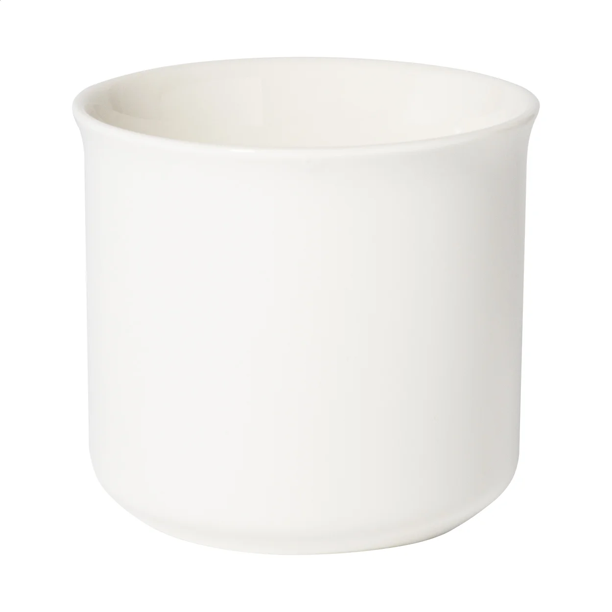Matter Vintage-Becher Woodstock Flat, weiß – Bild 2