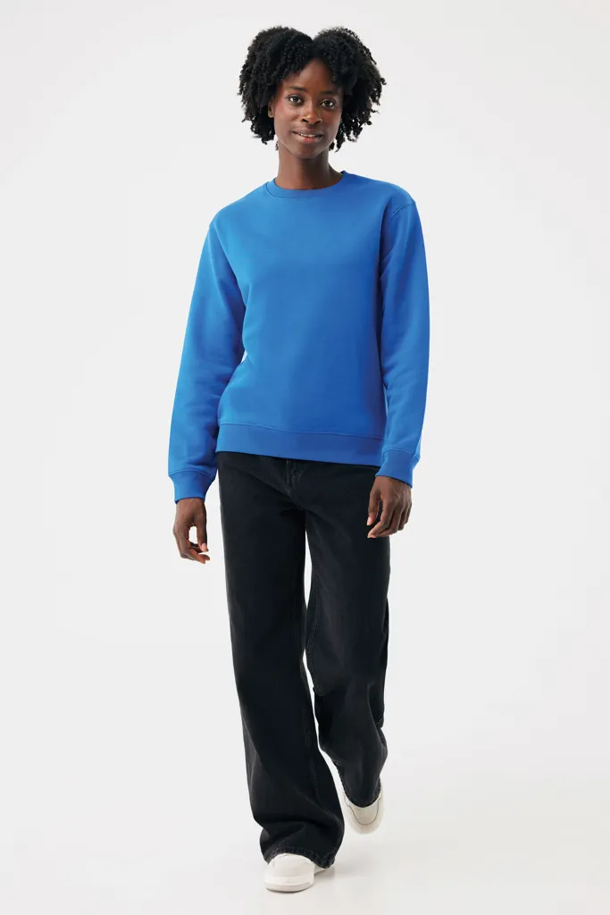 IQONIQ Torla Rundhals-Pullover aus recycelter Baumwolle, Königsblau – Bild 5
