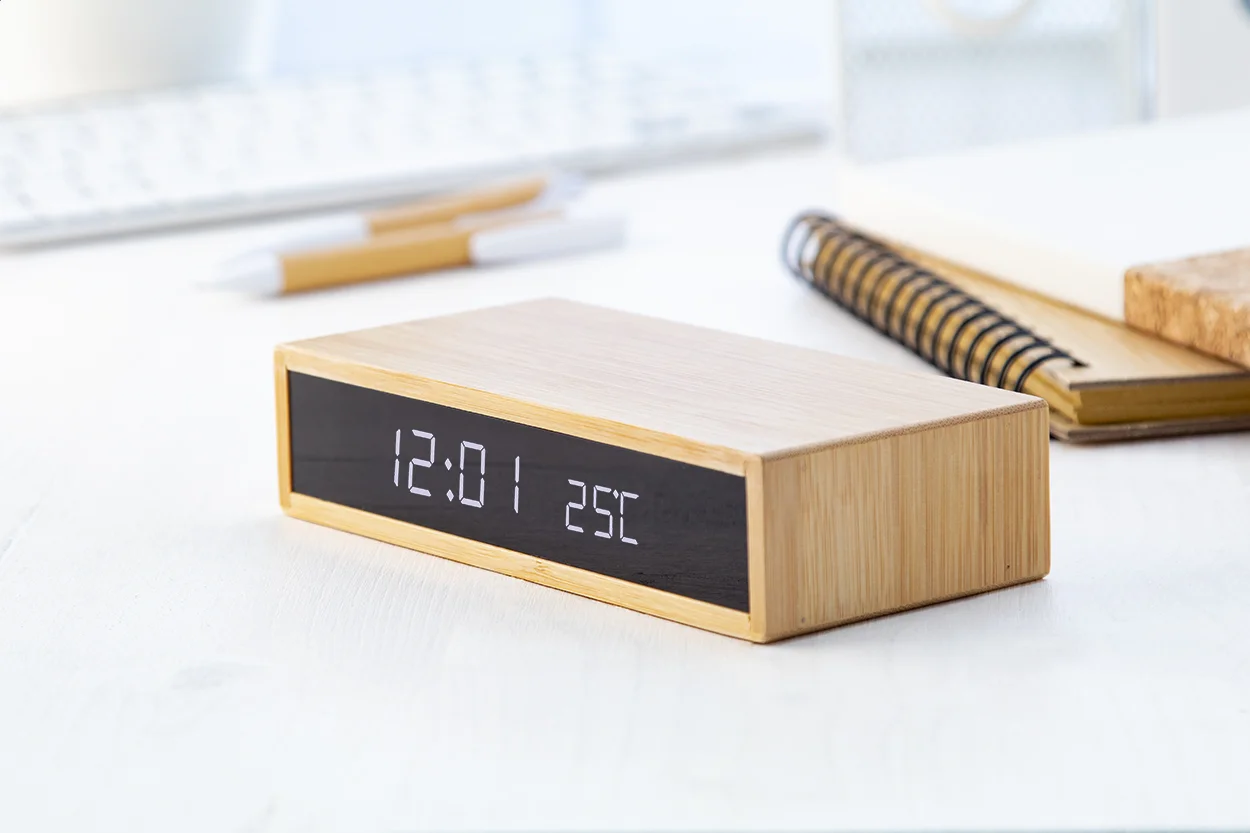 Wecker Molarm mit Wireless-Charger, natur – Bild 2