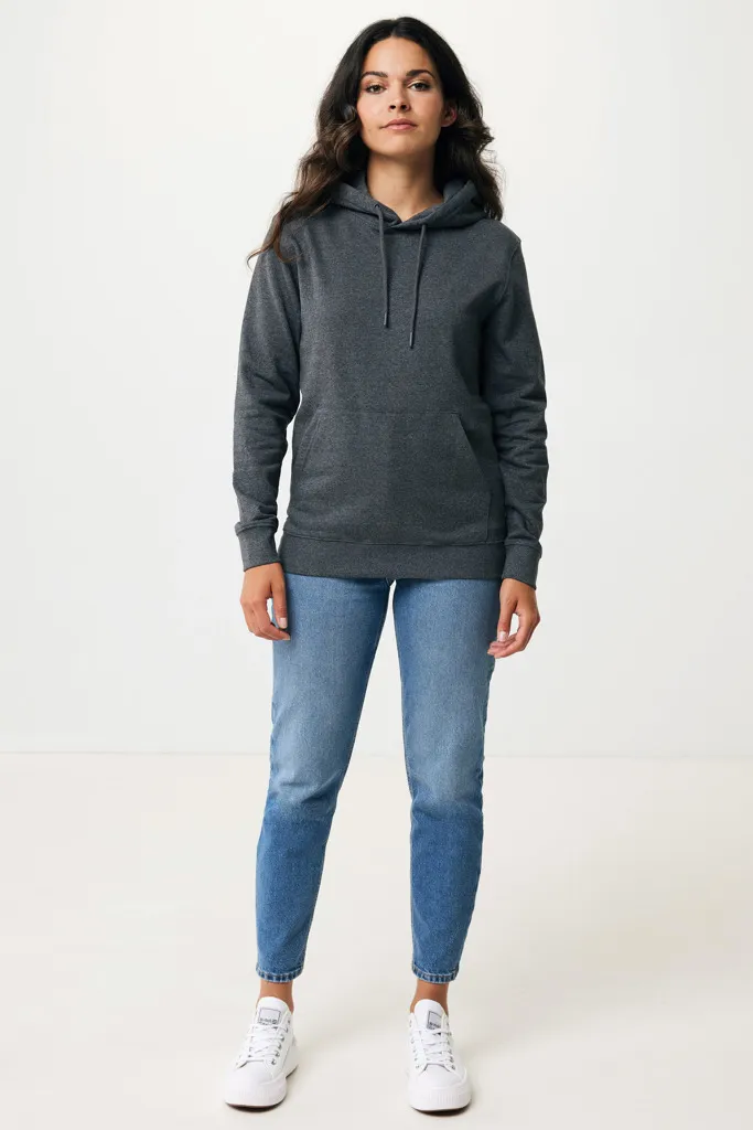 IQONIQ Torres ungefärbter Hoodie aus recycelter Baumwolle, heather anthracite – Bild 6