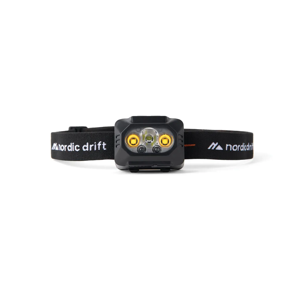 Nordic Drift Everest High-Performance Stirnlampe Dual-Power, schwarz – Bild 2
