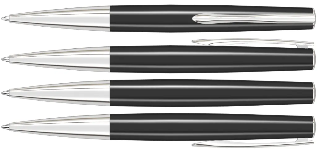 ELEGANCE Drehkugelschreiber schwarz, schwarz – Bild 2