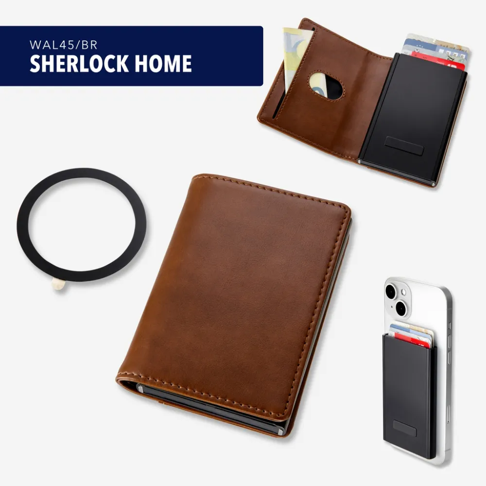 2-in-1 Wallet SHERLOCK HOME braun, braun – Bild 7