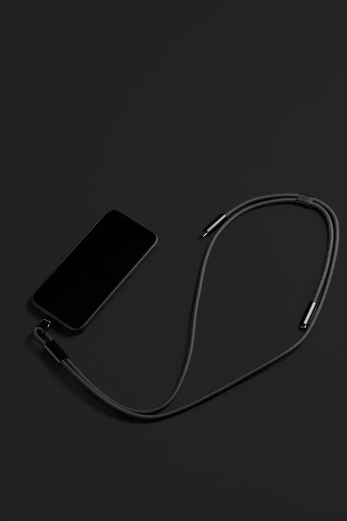 VINGA Baltimore RCS Ladekabel/Lanyard, schwarz – Bild 6