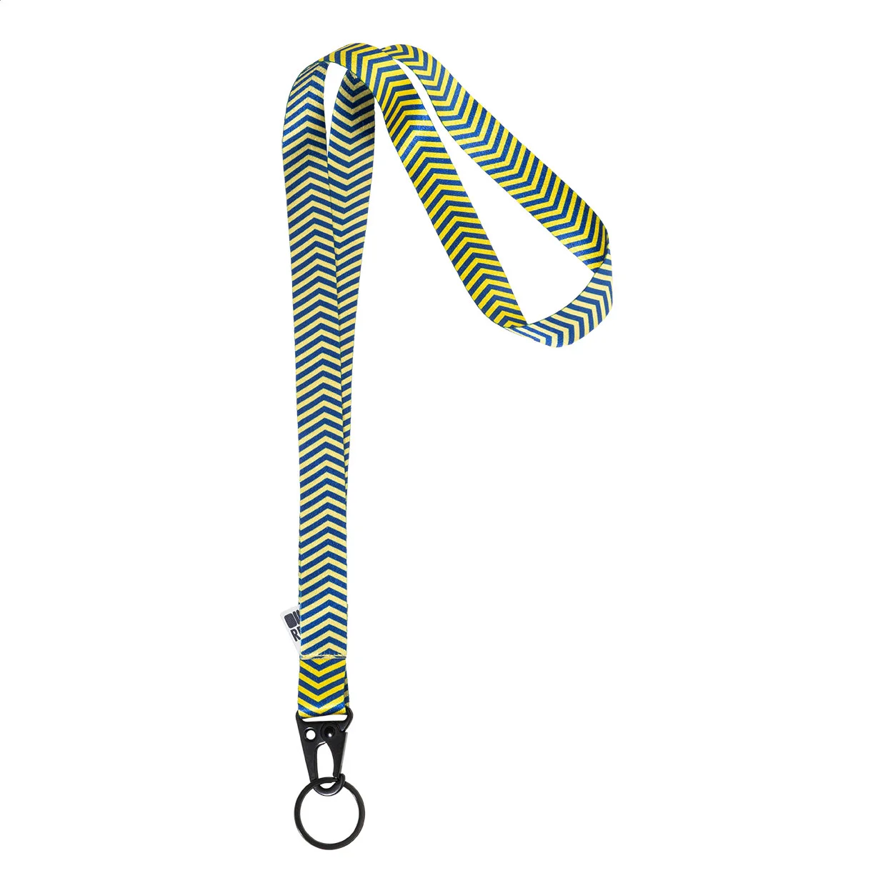 Individuelles Sublimationslanyard Subyard Hook, schwarz – Bild 3