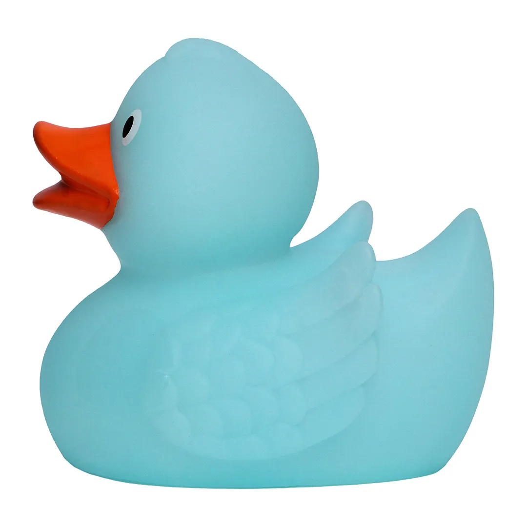 Quietsche-Ente nachleuchtend, blau – Bild 3