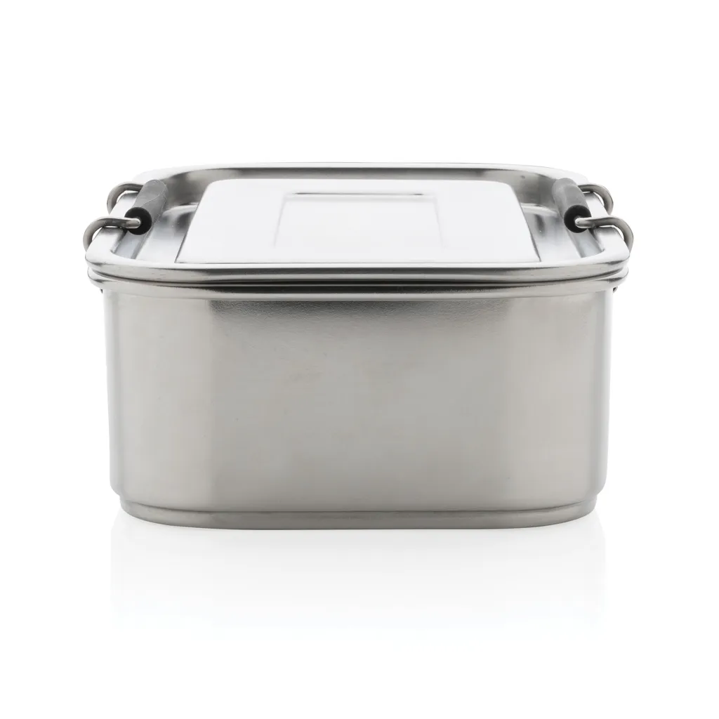 Auslaufsichere Lunchbox aus RCS recyceltem Stainless Steel, silber – Bild 6