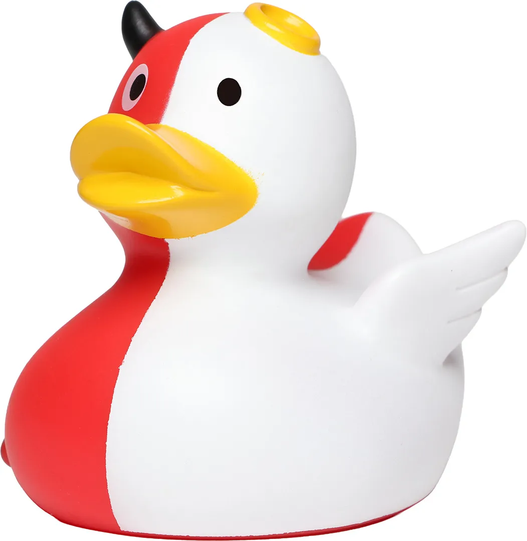 Quietsche-Ente Engel/Teufel, multicolour – Bild 3