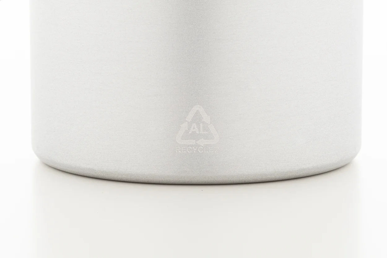 Flasche Ralusip Plus aus recyceltem Aluminium, silber – Bild 4